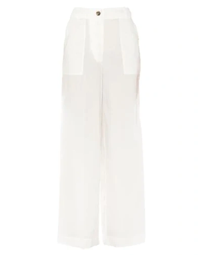 Erika Cavallini Woman Pants White Size 12 Cotton