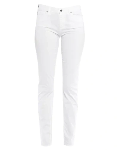 LOVE MOSCHINO LOVE MOSCHINO WOMAN PANTS WHITE SIZE 26 COTTON, ELASTANE,13529950GI 4
