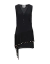 FRANKIE MORELLO FRANKIE MORELLO WOMAN MIDI DRESS BLACK SIZE 6 ACETATE, SILK, COTTON, ELASTANE,15086532CM 3