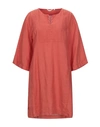 CALIBAN CALIBAN WOMAN SHORT DRESS ORANGE SIZE 8 LINEN,15088043ND 6