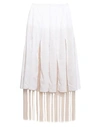 GABRIELA HEARST GABRIELA HEARST WOMAN MIDI SKIRT WHITE SIZE 6 LINEN, SILK,35451970PL 2