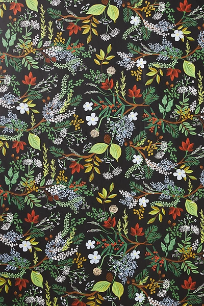 Rifle Paper Co . Juniper Forest Wallpaper In Black