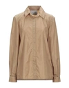 FRANKIE MORELLO FRANKIE MORELLO WOMAN SHIRT CAMEL SIZE L POLYAMIDE,38956305HV 5