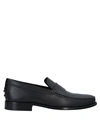 Tod's Leather Loafers In Black