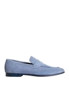DUNHILL DUNHILL MAN LOAFERS SLATE BLUE SIZE 12 SOFT LEATHER,11969413GA 19