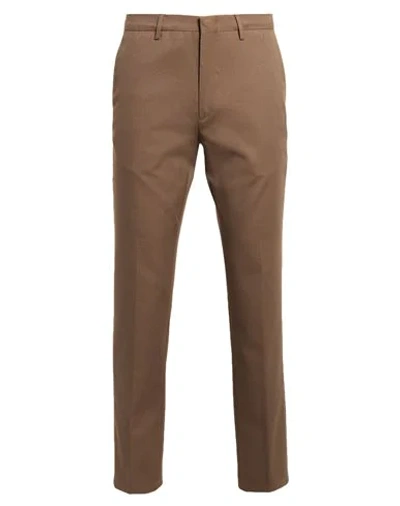 Dunhill Tapered Stretch-cotton Twill Chino Trousers In Beige
