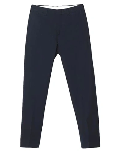 Dunhill Man Pants Midnight Blue Size 40 Cotton, Wool