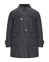 Herno Overcoats In Dark Blue