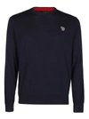 PS BY PAUL SMITH NAVY BLUE COTTON SWEATSHIRT,11629622