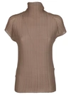 ISSEY MIYAKE BEIGE STRETCH T-SHIRT,11629294