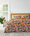 MARIMEKKO ROSARIUM COTTON REVERSIBLE 3 PIECE DUVET COVER SET, FULL/QUEEN