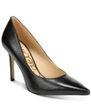 Sam Edelman Hazel Pointed Toe Pump In Black Leather