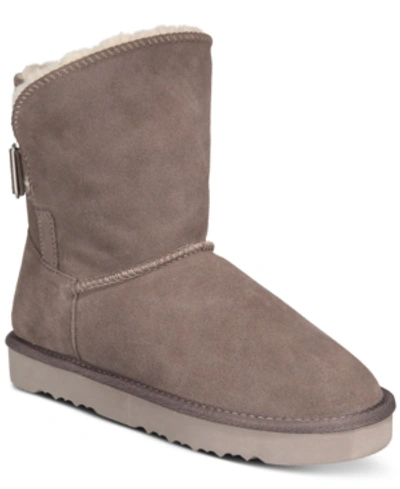 Style & Co Women's Teenyy Winter Booties, Created For Macy's In Grey