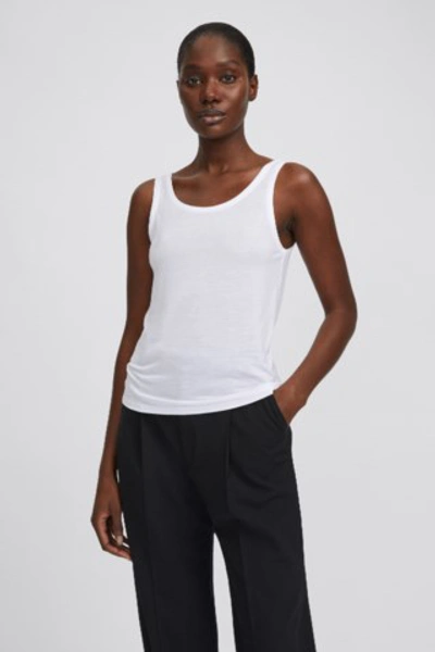 Filippa K Robin Curved Hem Tank Top In White