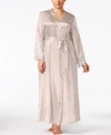 Flora By Flora Nikrooz Plus Size Satin Stella Robe In Almond