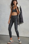 Varley Century Printed Cropped Leggings In Black