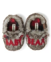 DEARFOAMS INFANTS FURRY BABY BEAR CLOSED BACK MATCHING FAMILY SLIPPERS