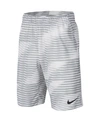 Nike Big Boys Dri-fit Printed Training Shorts In White/black