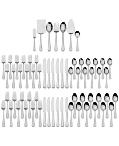 International Silver 18/0 Stainless Steel 67-pc. Carleigh Flatware & Hostess Set, Created For Macy's In Grey Group
