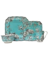 222 Fifth Adelaide Turquoise 16-pc. Dinnerware Set, Service For 4
