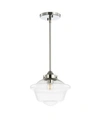 Jonathan Y Kurtz 9.5" Adjustable Drop Led Pendant In Chrome