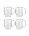 J.a. Henckels Zwilling Sorrento Coffee Glass Mugs, Holiday Set Of 4
