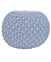 CRESTVIEW HOLLY COTTON AND JUTE POUF OR OTTOMAN