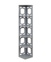 Convenience Concepts Omega 5 Tier Corner Bookcase In Gray