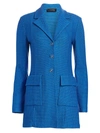 ST JOHN WOMEN'S HONEYCOMB KNIT STRETCH-WOOL LONG JACKET,0400011697830