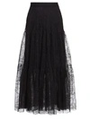 AKRIS PUNTO SASHIKO FLOWER EMBROIDERED TULLE MAXI SKIRT,400012418421