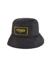 FENDI LOGO-PATCH BUCKET HAT,0400013183866