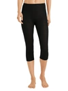 Hanro Lace-trimmed Ribbed Wool And Silk-blend Leggings In Black