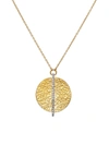 GURHAN WOMEN'S LUSH 22K YELLOW GOLD, 18K WHITE GOLD & DIAMOND ROUND PENDANT NECKLACE,400091951026