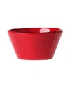 Vietri Lastra Stoneware Stacking Cereal Bowl In Red