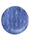 Vietri Viva Santorini Stripe Ceramic Dinner Plate In Blue