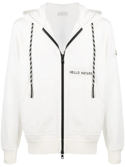 Moncler Graphic-print Hoodie In White