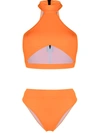 Noire Swimwear Bahamas Cut-out Two-piece Bikini In Orange
