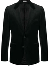 ALEXANDER MCQUEEN VELVET SINGLE-BREASTED BLAZER