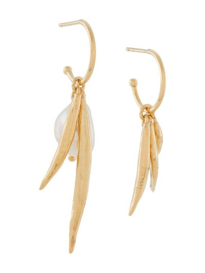 Wouters & Hendrix Sins And Senses Mixed Pearl-detail Earrings In Gold
