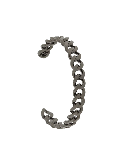 Federica Tosi Chain-link Cuff Bracelet In Silver