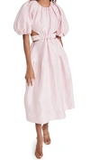 Aje Women's Mimosa Cutout Linen-silk Midi Dress In Hanami