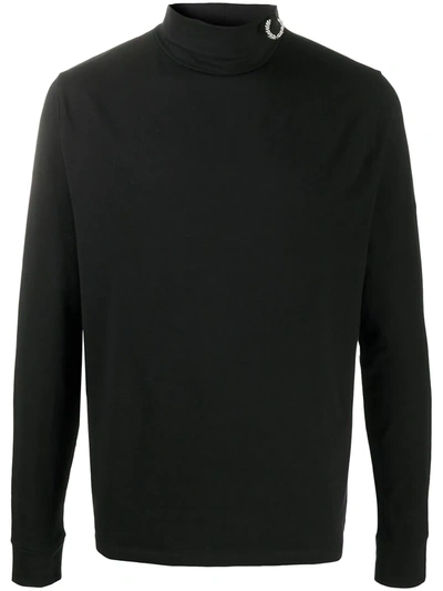 Fred Perry Logo Charm Jumper In Black