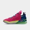 Nike Lebron 18 "los Angeles By Night" Basketball Shoe In Pink Prime/muli/blue Void