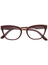 Dolce & Gabbana Dg3335 Cat-eye Glasses In Red