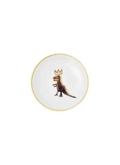 Ligne Blanche Jean-michel Basquiat 'gold Dragon' Porcelain Plate