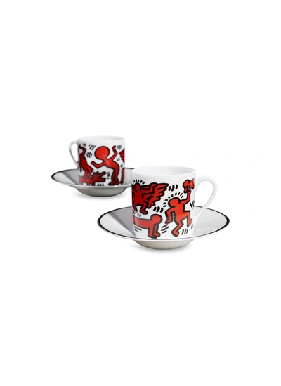 Ligne Blanche Keith Haring 'limoge' Porcelain Espresso Set