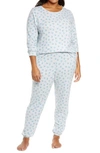 Bp. Comfy Pajamas In Grey Micro Vintage Blossoms
