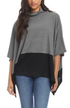 KAREN KANE COLORBLOCK PONCHO,3L43388