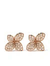 Pasquale Bruni Women's Petit Garden 18k Rose Gold & Two-tone Diamond Flower Stud Earrings In Pink