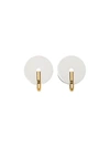 BURBERRY GOLD-PLATED DISC EARRINGS